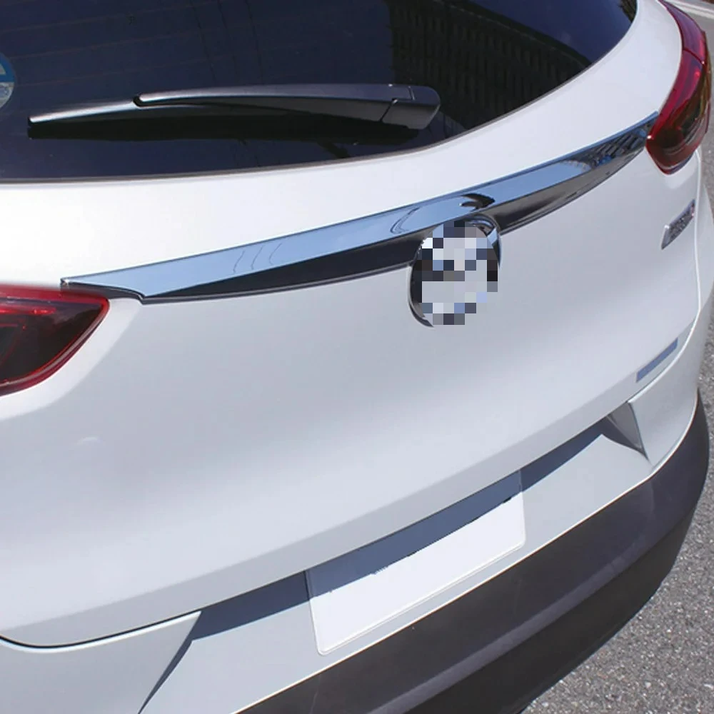 

For Mazda CX-3 CX3 2017 2018 2019 2020 2021 2022 Car Stick Styling Body Rear Back Door Bumper Frame Plate Trim Trunk 1PCs