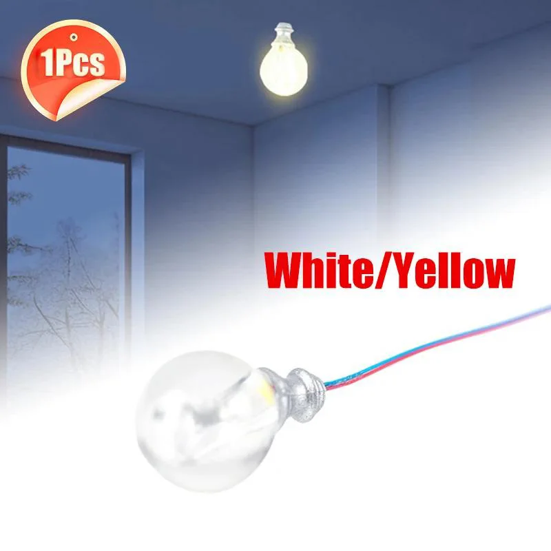 1:12 Dollhouse Miniature LED Ceiling Lamp Lighting Warm Street Light Wall Lamp Doll House Furniture Accessories For Decoration