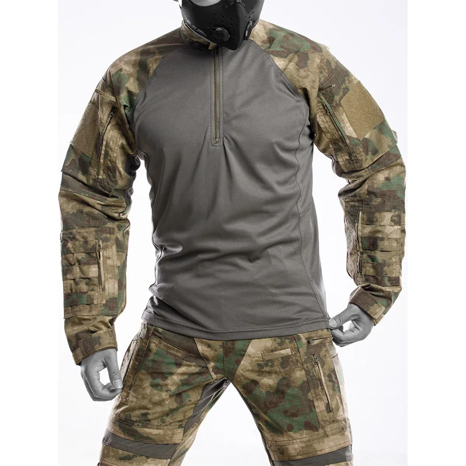 Tactical CP Camouflage Suit Frogman Training Combat Uniform Suit Outdoor FG Camo Waterproof Wear-resisntant Hunting Clothing