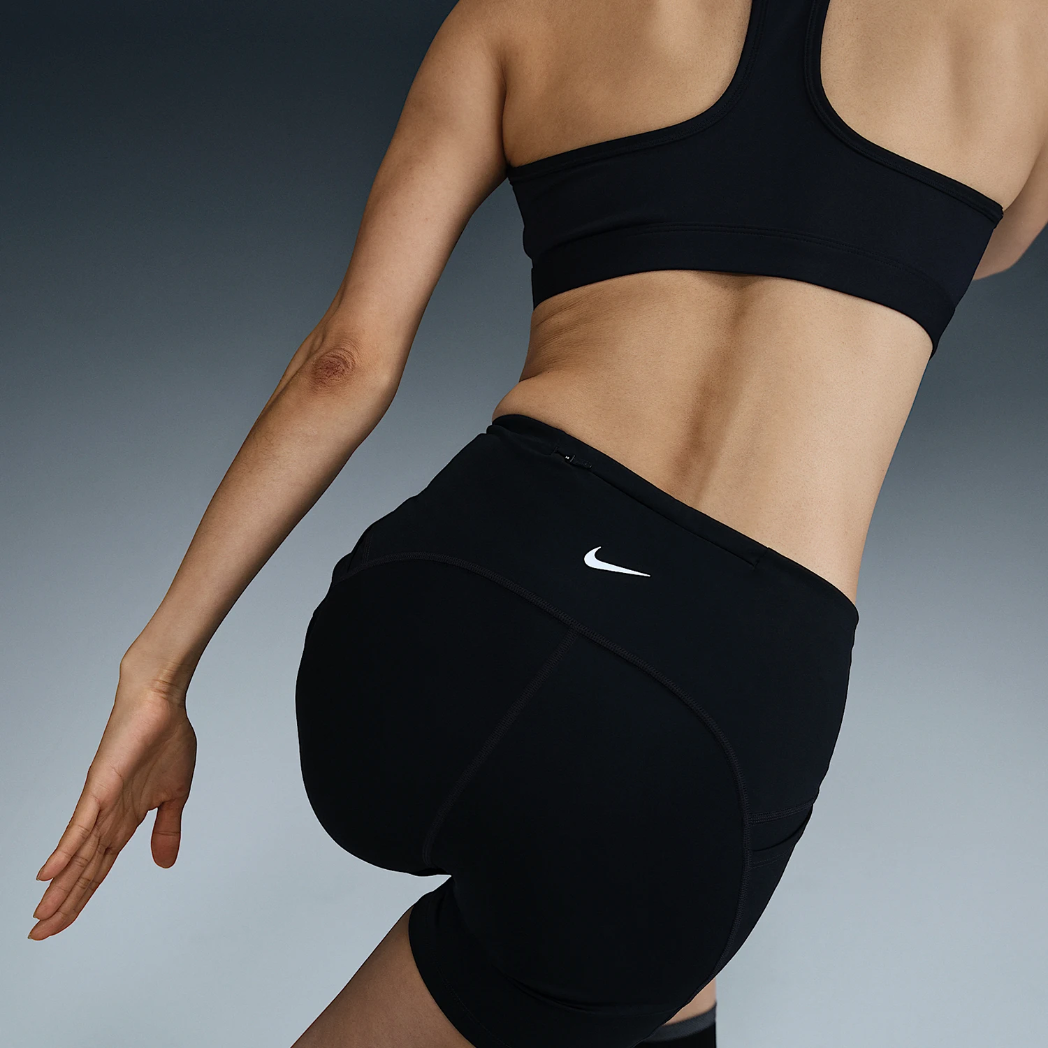 Nike genuine comfortable new women's fitness running tight sports shorts HJ2259-010