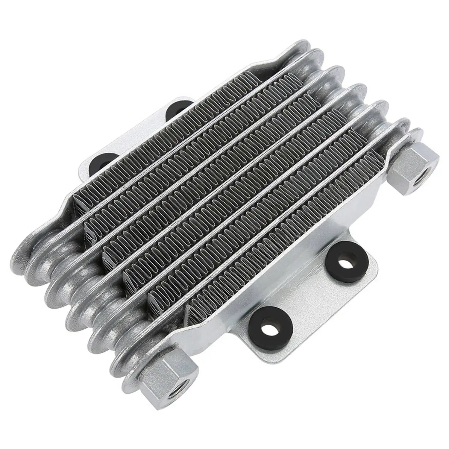 New Motorcycle Engine Oil Cooler Cooling Radiator 85Ml Universal Silver Aluminum For 100Cc-250Cc Motorcycle Dirt Bike Atv