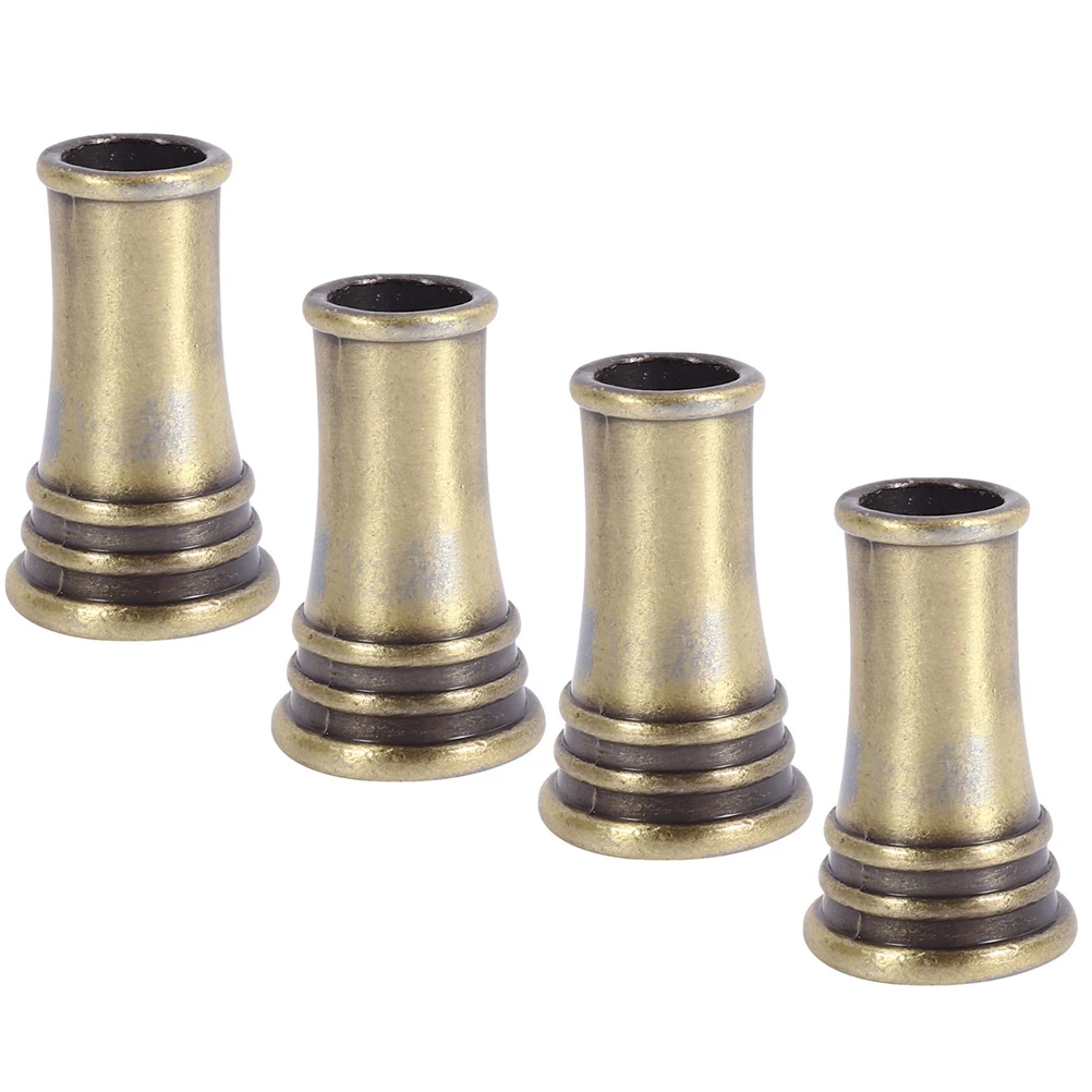 

4pcs Round Metal Holder for Desk Cute Pencil Stand Bronze Rest Stationery Gift Desk Organizer Pen Storage Rack Copper Pen Stand