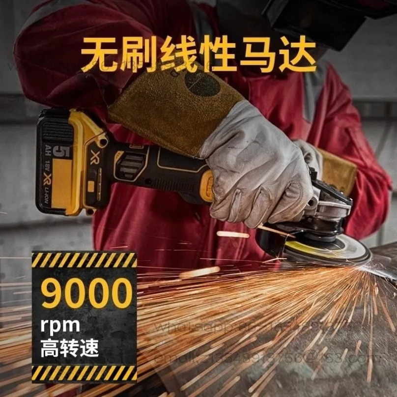 Lithium Angle Grinder Brushless Cutting Machine Rechargeable Hand Grinder Electric Hand Grinder DCG405/406