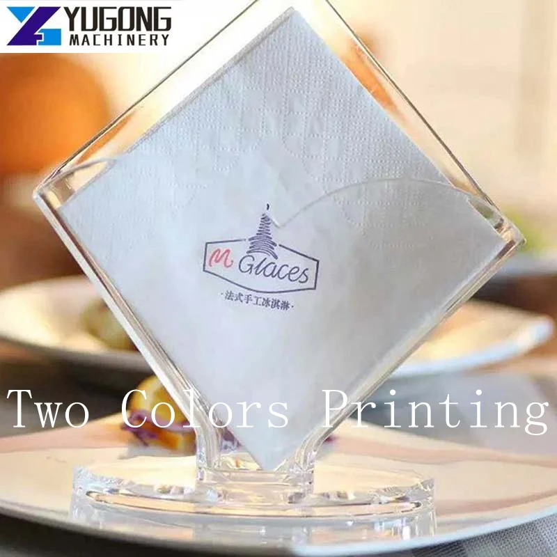 Fully Automic Paper Napkin Tissue Machine Price Two Colors Printing Napkin Paper Folding Machine Napkin Paper Making Machine