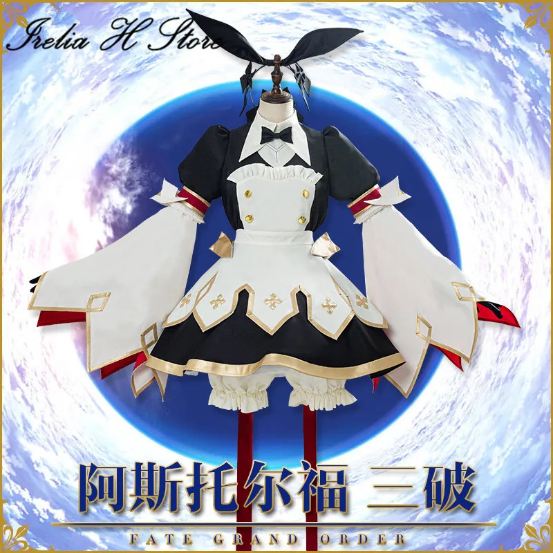 

Irelia H Store Astolfo FGO Cosplay Fate Grand Order Astolfo Stage 3 Cosplay costume uniform maid dress female