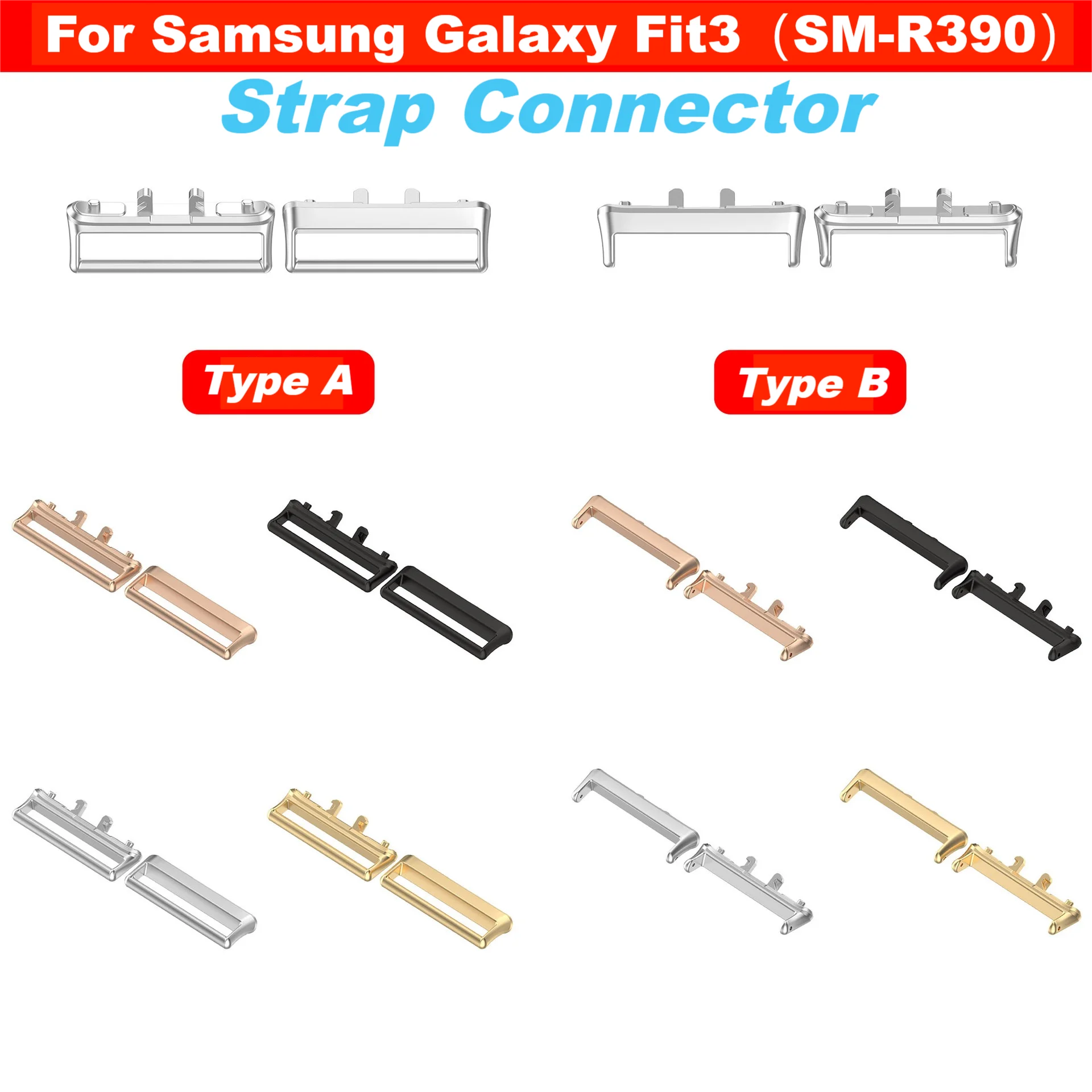 1 Paar Adapter für Samsung Galaxy Fit 3 (SM-R390) Armbandanschluss Samsung Galaxy Fit3 Armbandadapter Zubehör