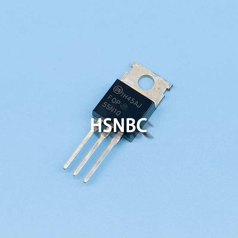 10Pcs/Lot FQP55N10 55N10 TO-220 100V 55A MOSFET N-Channel Power Transistor 100% New Imported Original