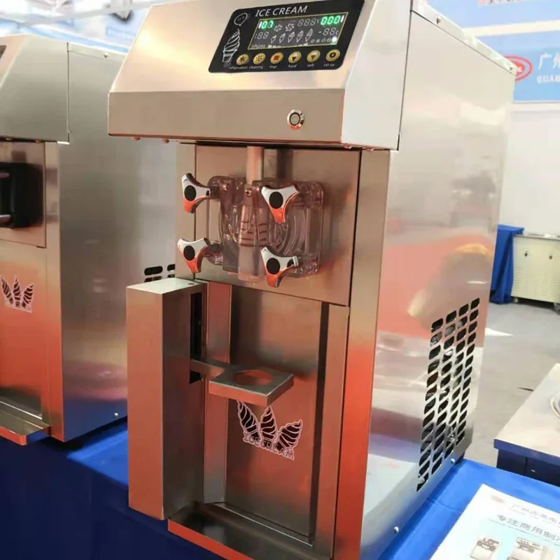

Commercial Soft Serve Ice Cream Machine Electric 18L/H 3 Flavors Sweet Cone Ice Cream Maker 110V/220V