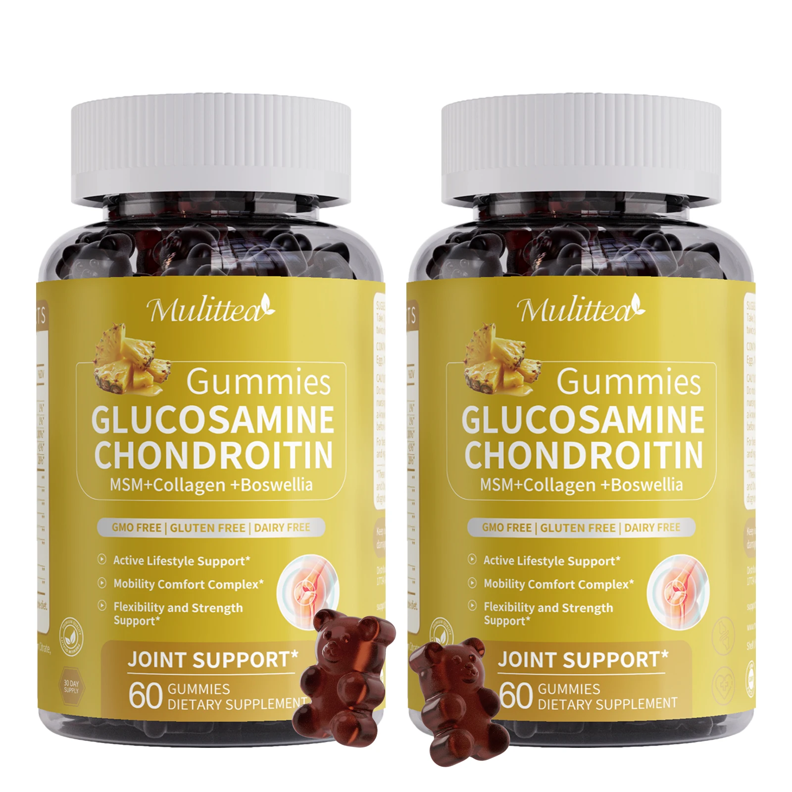 

Mulittea Gummies Глюкозамин Хондроитин Msm Коллаген Boswellia