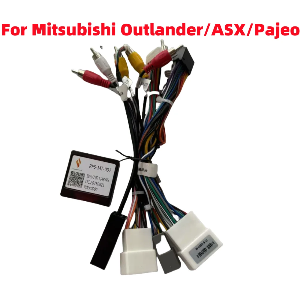 Image of Canbus Box RP5-MT-002 für Mitsubishi Outlander 2014–2020 ASX Pajeo Eclipse Cross Android Auto 16-poliger Kabelbaum-Adapter