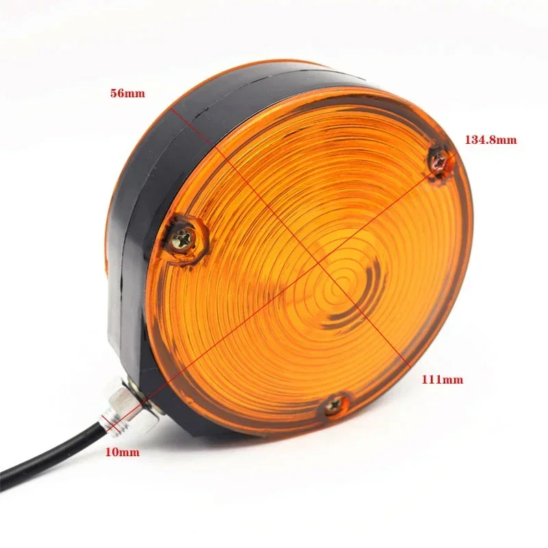 Trailer Truck Lorry Lollipop Earring Amber/Orange Mirror Side Marker Lamp Light 12V/24V Truck Trailer Lorry Caravans Van