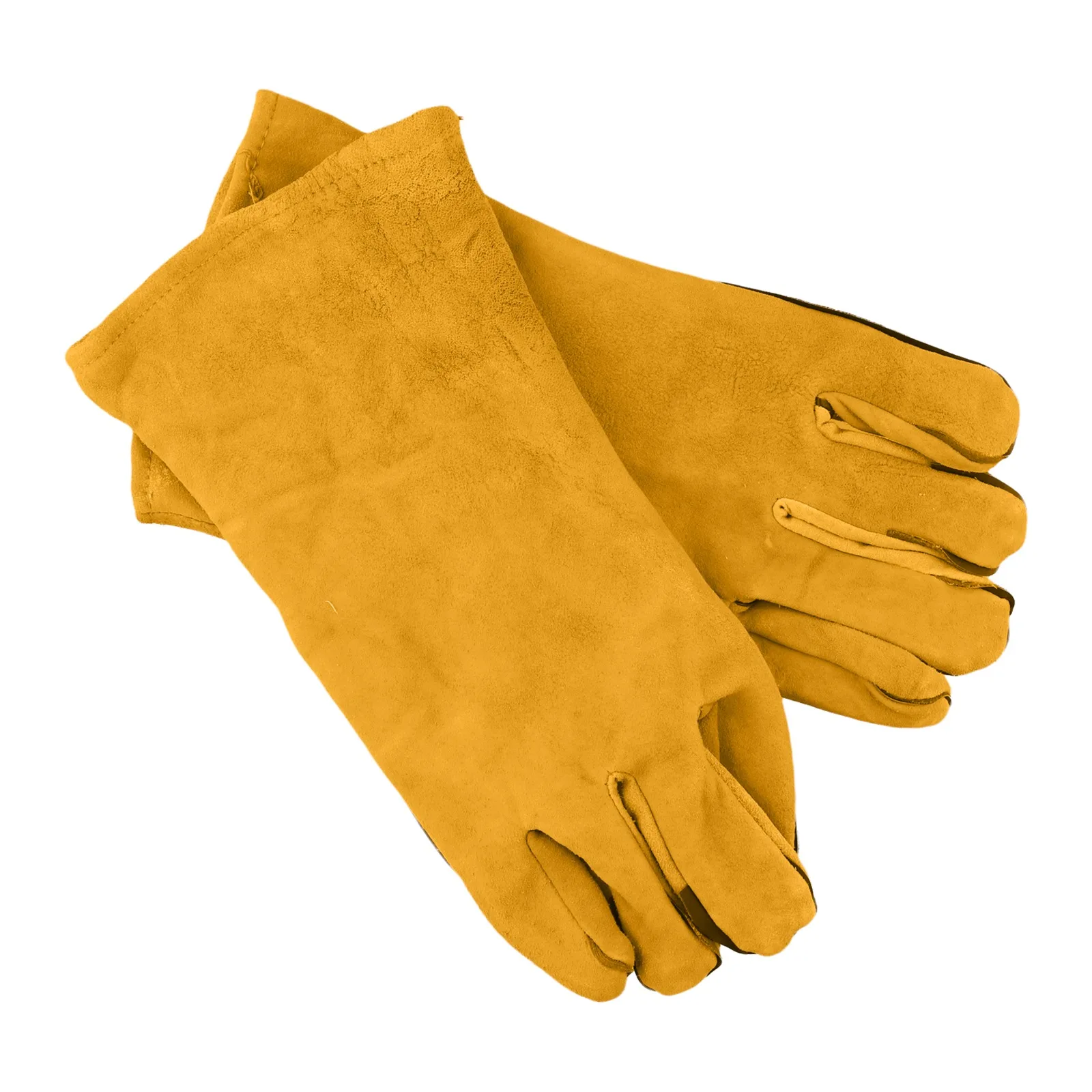 Cowhide Flame-retardant Welding Work Gloves Heat-proof Metal Welding Protector Yellow Gloves Soldering Welding Gloves Tools