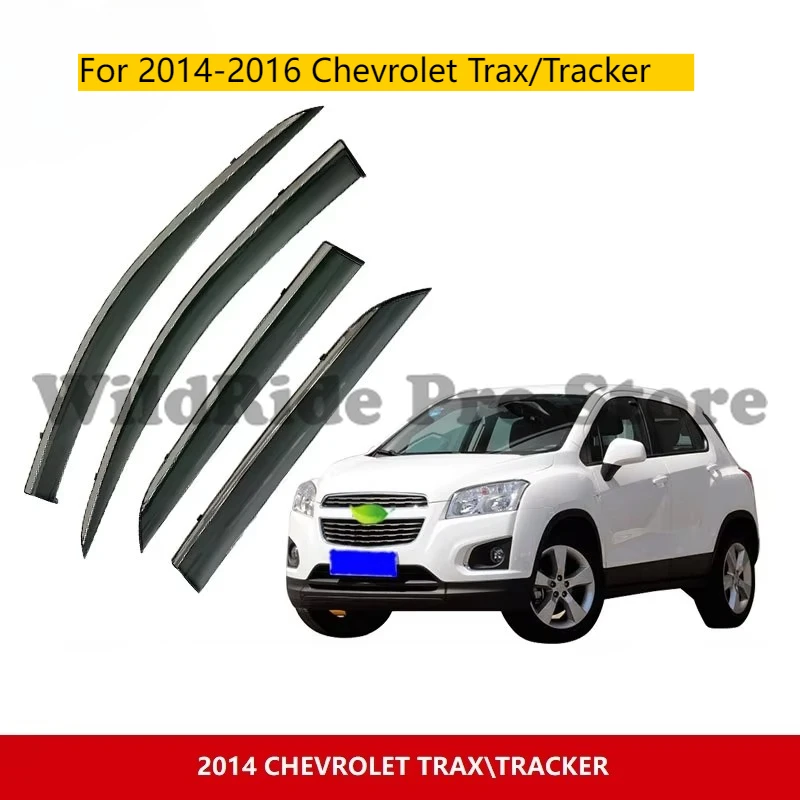 

Window Deflector Visor Car Side Rain Guard for 2014-2016 Chevrolet Trax/Tracker Tape-on Vent Visors