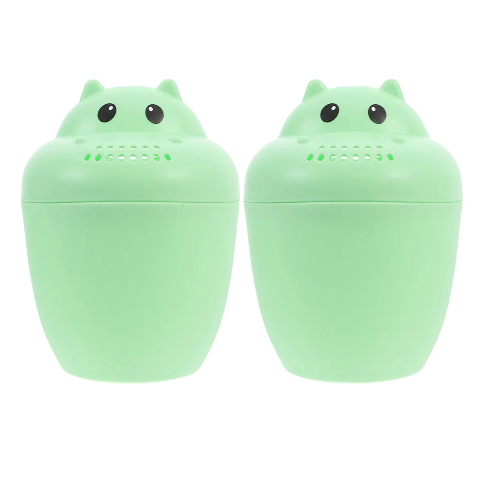 2Pcs Baby Hair Rinser for Bath Non-Slip Grip Bath Rinse Cup for Shampoo Conditioner Rinsing Baby Shower Supplies
