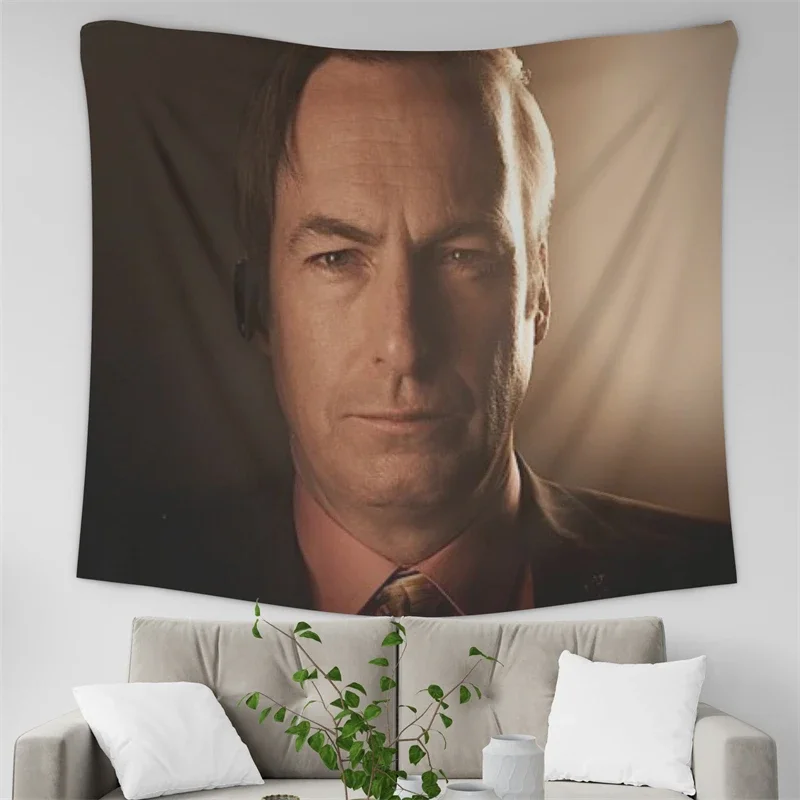 Gaslight Gatekeep Girlboss Saul Goodman Meme Tapestry Wall Hanging Art for Bedroom Living Room Decor College Dorm