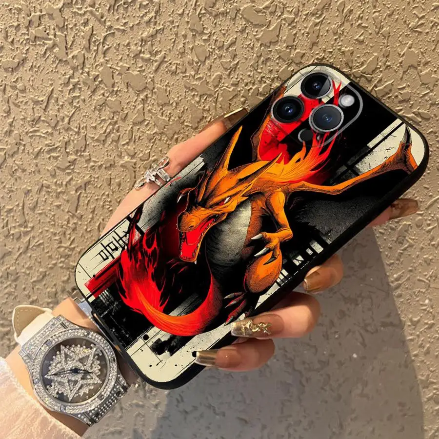 Hot Anime Pokemon Funda Phone Cover Phone Case for Apple iPhone Air XR XS MAX 12 17 Pro Max 15 Pro 7 8 14 11 13 16 view 3