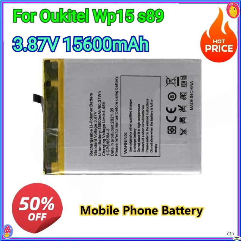

High-quality Battery for Oukitel Wp15 S89 3.87V 15600mAh Replacement Mobile Phone Batteries