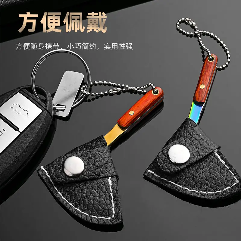 Keychain, small vegetable knife, mini sickle, gift delivery knife, portable key knife, non folding knife, pendant accessory