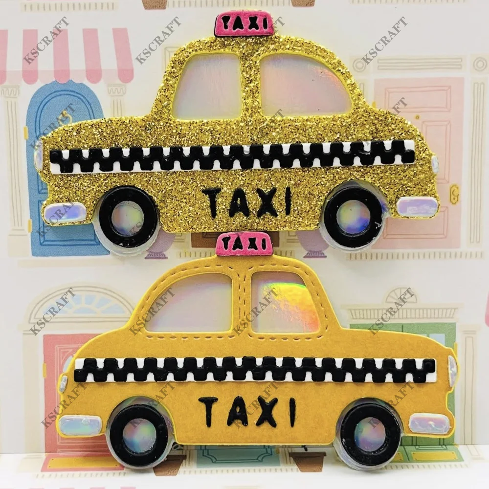 KSCRAFT Taxi Cutting Dies Stencils for DIY Scrapbooking Decorative Embossing DIY Paper Cards