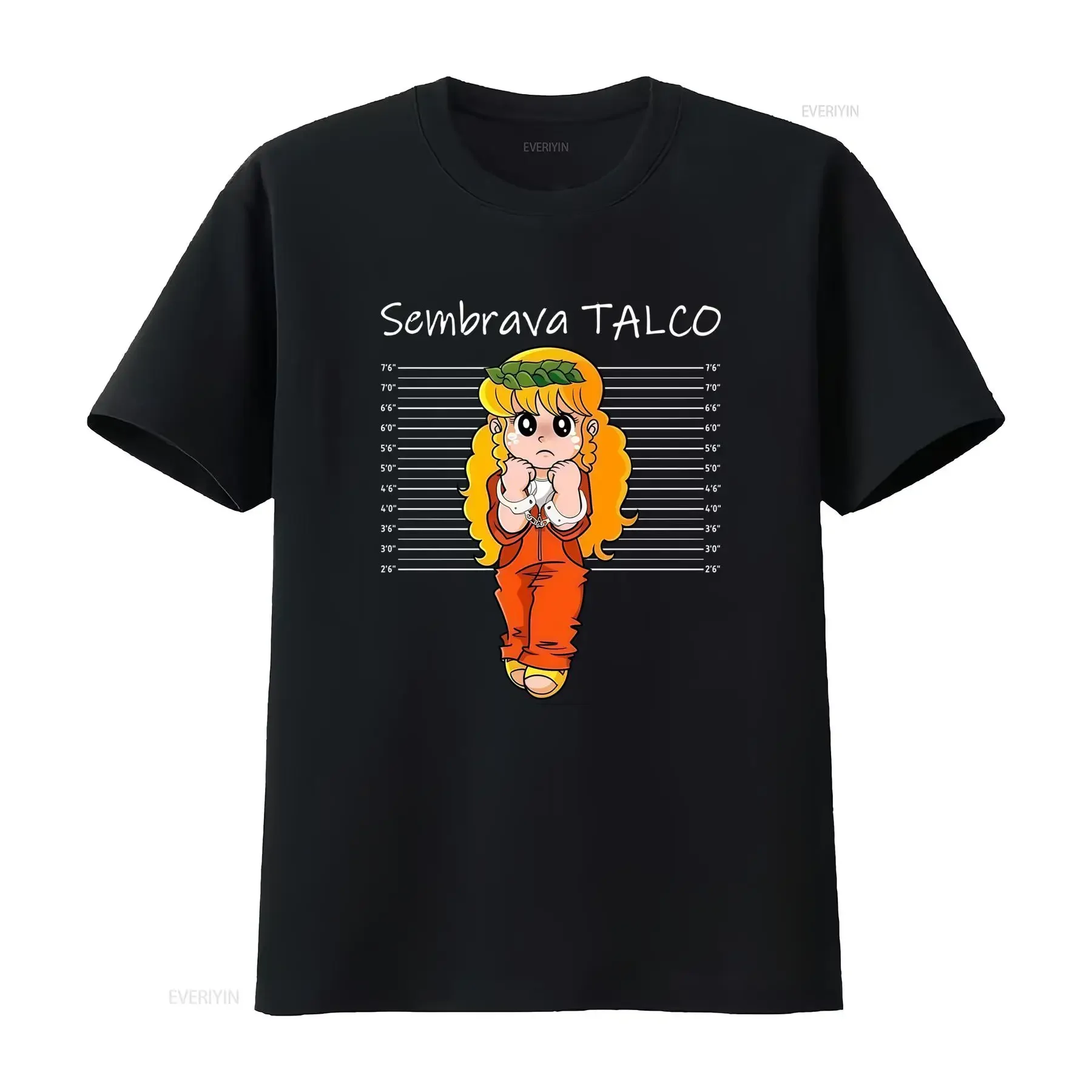 T shirt da uomo Pollon retrò anni '80 con personaggio iconico del talco Cartone animato nostalgico girocollo casual collo
