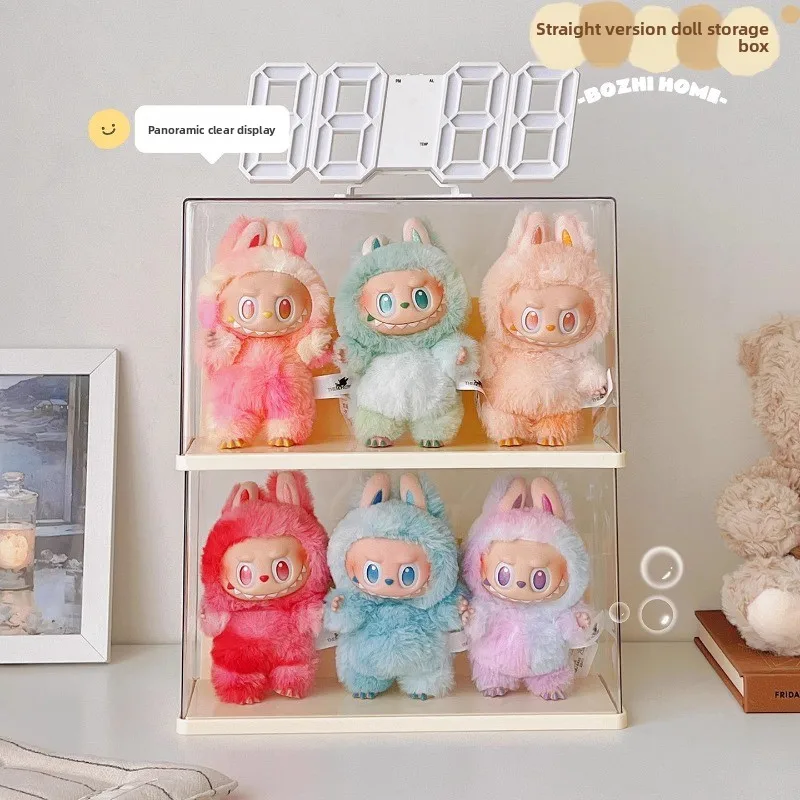 

Лидер продаж, прозрачная витрина, плюшевая фигурка куклы, пыленепроницаемая коробка для хранения, практичная и прочная пыленепроницаемая коробка