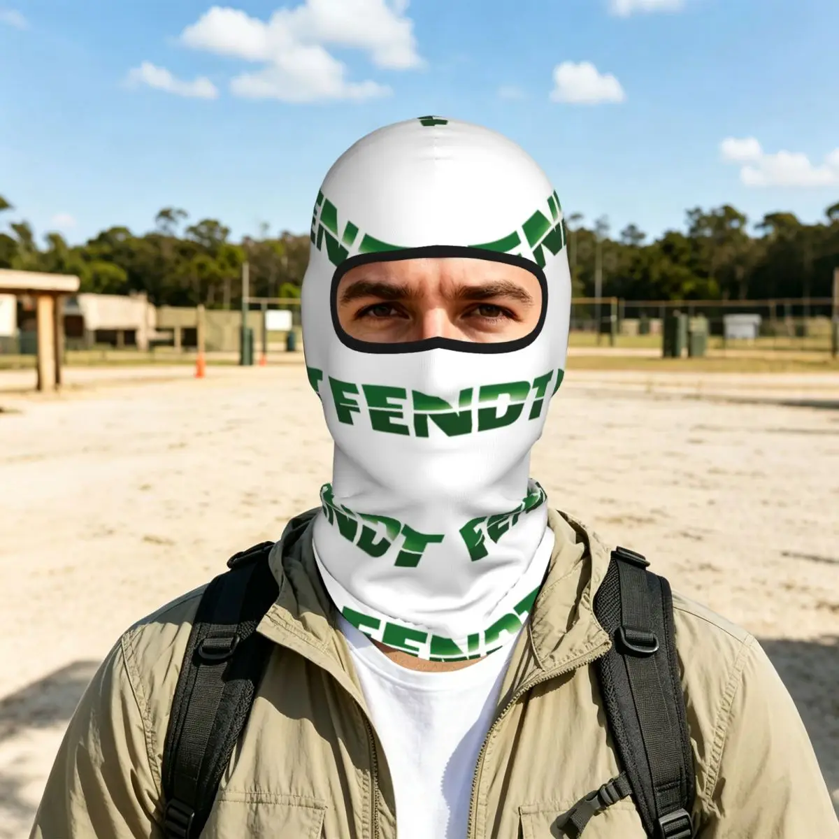 Fendt German Tractors Breathable Thin Balaclava Full Face Mask Sun Protection Neck Gaiter For Motorcycle Fishing Outdoor