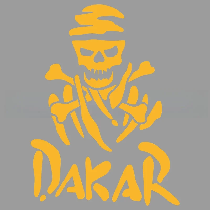 Dakar Skull Frame Stickers - Creative-Funny Vinyl Decals for Cars Trucks Motorcycles - Durable Laptop Wall Art Gift view 4