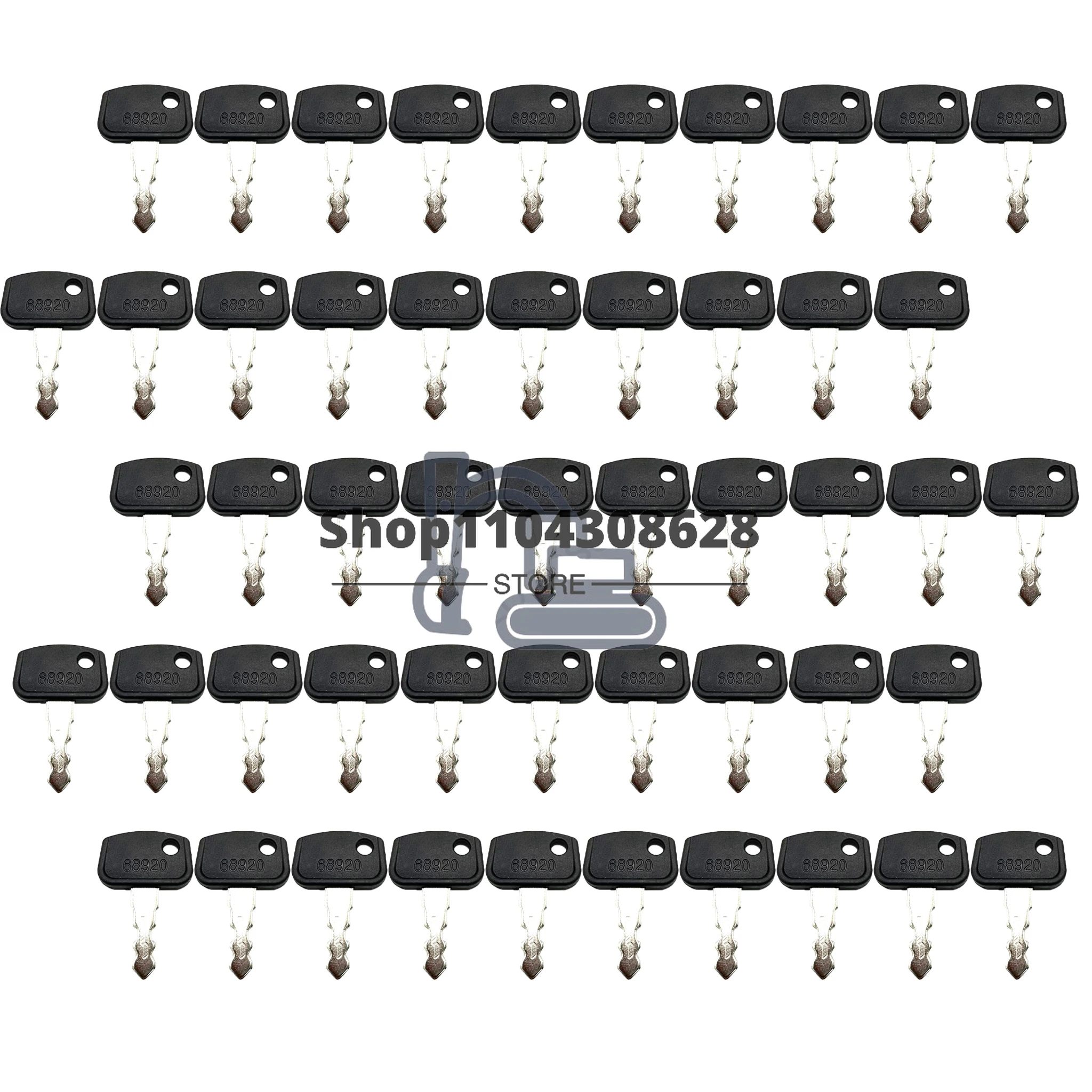 

50 шт. ключей зажигания 68920 PL501-68920 для Kubota B26 BX25 BX1860 BX2350 BX2360 BX2370 BX2660 BX2670