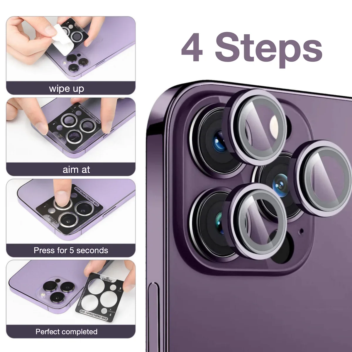 Suitable For Apple iPhone 17 16 16e 15 14 Plus 13 Pro Max Mini Camera Lens Protective Film Tempered Glass Location Detachable