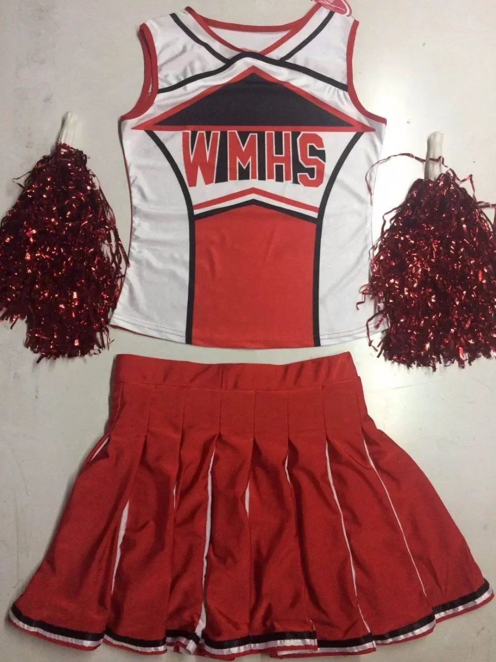 High School Glee Club Girl Cheerleader Costume Glee Style Cheerleading Varsity Cheerleader Cheerios Costume Fancy Dress Uniform