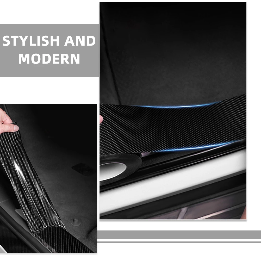 

Carbon Fiber Anti-collision Tape 5cmx10m Wrap for Car Bumper Guard Door Laptop Furniture Waterproof Durable Scratch