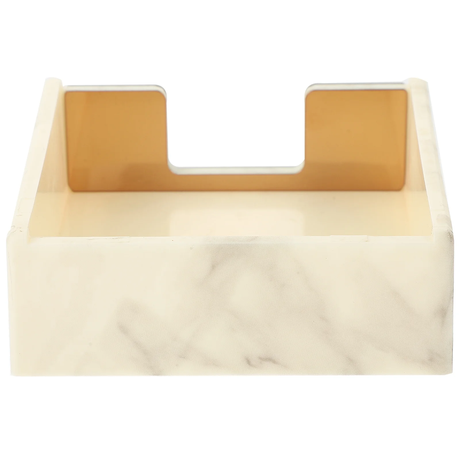 Sturdy Memo Pad Container Premium Desktop Notepad Holder for Memo Pads and Marble Pattern Small Organizer Case