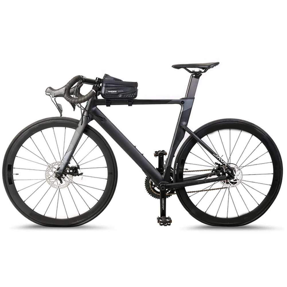 Borsa per telaio anteriore per bici da 1 litro Borsa per telaio anteriore per bicicletta impermeabile Touch screen da 6,8 pollici Accessori per bici da strada