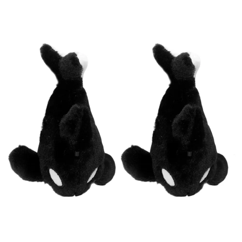 

Набор из 2 брелоков-подвесок в виде кита-орка, мягкие плюшевые игрушки, милые мультяшные украшения для сумок и рюкзаков, брелок-игрушка в виде кита