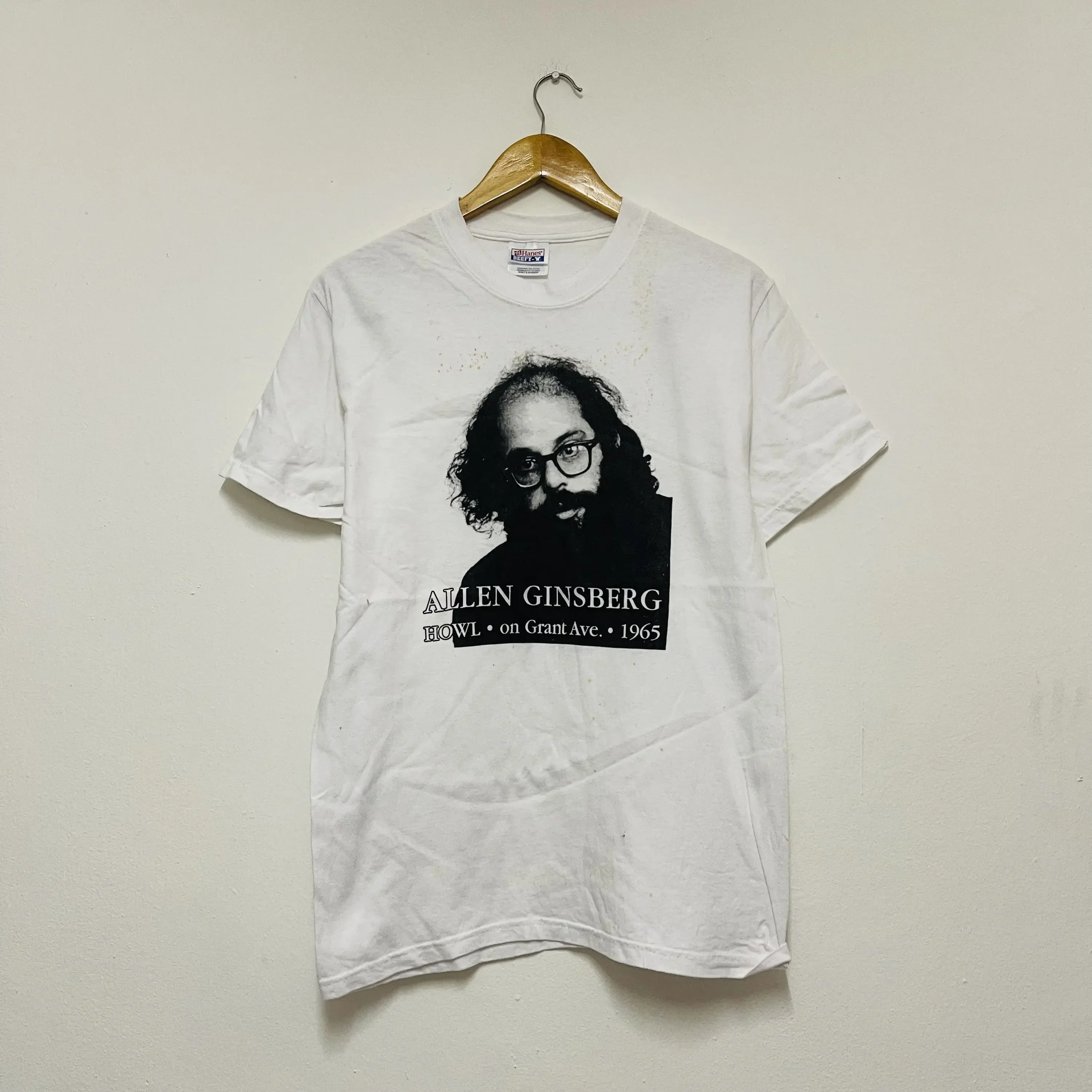 T-shirt vintage Allen Ginsberg Howl des années 90 / Poésie / Poèmes