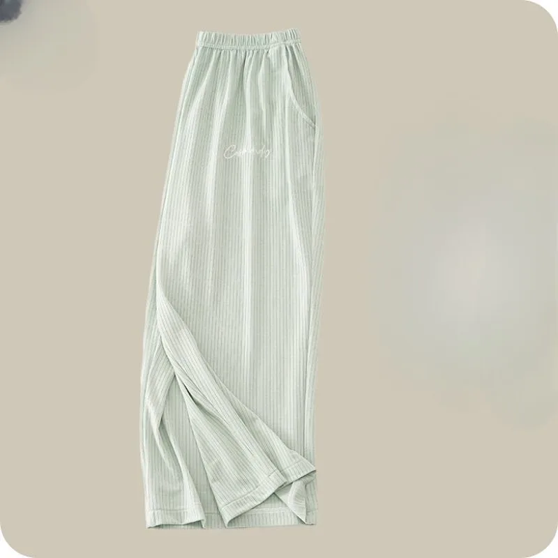 Modal Pajama pants Ms.Ice silk Cropped trousers Young and middle-aged Double pockets loose Can be worn outside Spring and summer