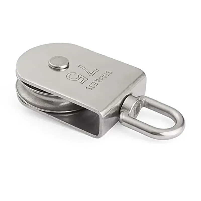 Heavy stainless steel lifting pulley block Rotary rope pulley block Chain pulley block 1