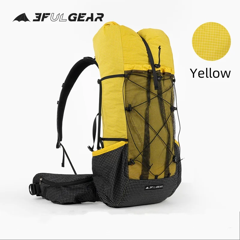 

3F UL GEAR Qidian Pro 46+10L UHWMPE Backpack Outdoor Camping Backpack Ultralight Wear-resistant Waterproof Pack Hiking Traveling