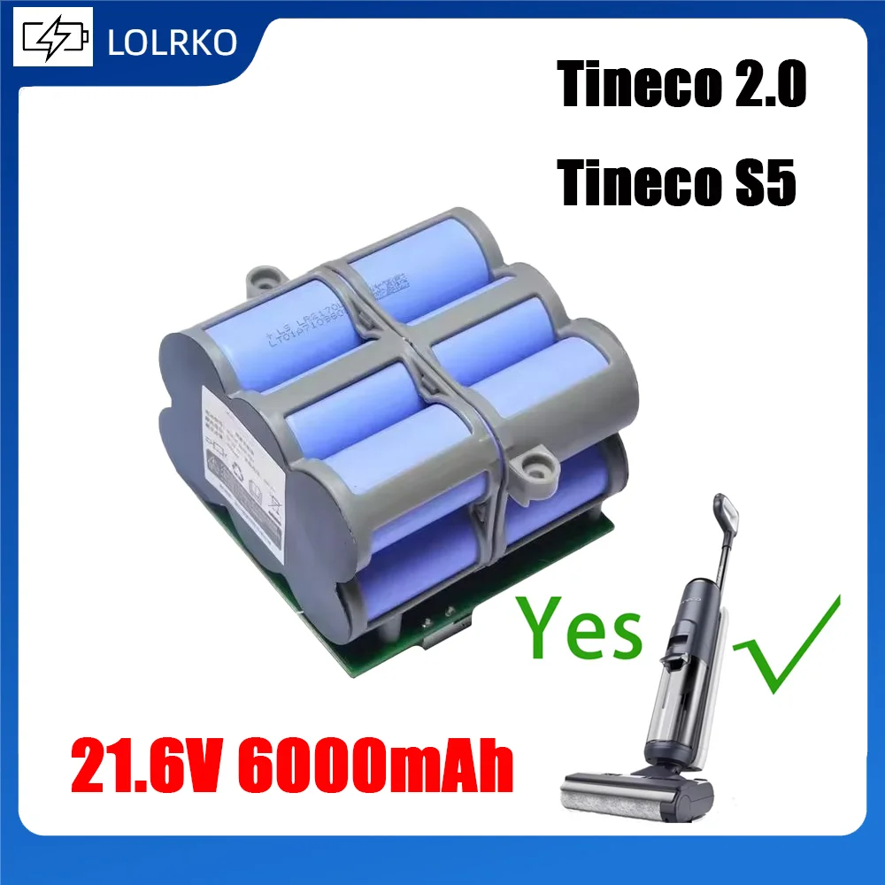 Original For Tineco 2.0 Tineco s5 Fu Wan washing machine battery 6.0Ah large capacbattery accessories S3 accessories NEW