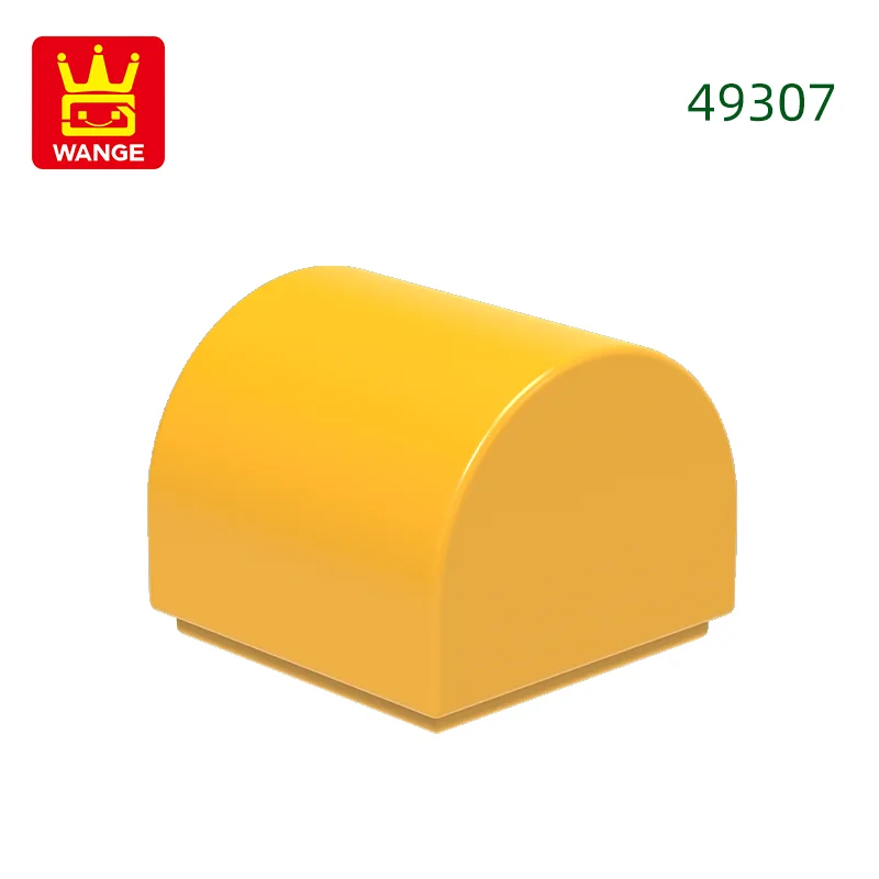 416 stks/partij 49307 1x1x2/3 Dubbele Gebogen Top Bouwstenen MOC Helling Accessoires Compatibel met baksteen Kinderen Speelgoed Geschenkdoos