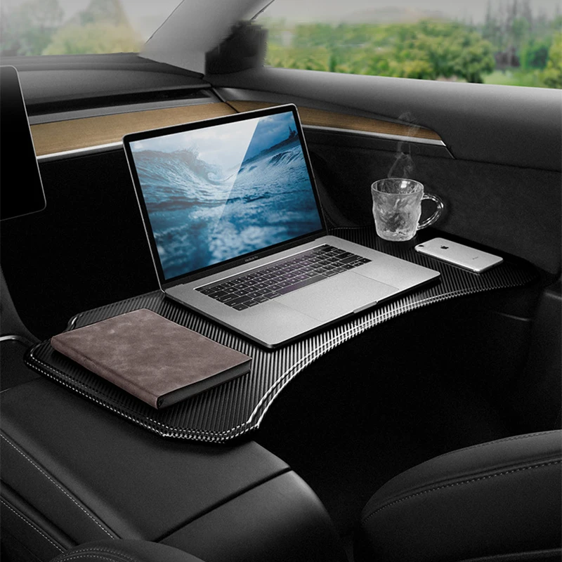 Food Tray Table For Tesla Model 3 Model Y Folding Car Steering Wheel Board Laptop Foldable Desk Mount Eating Drinks Tray Holder