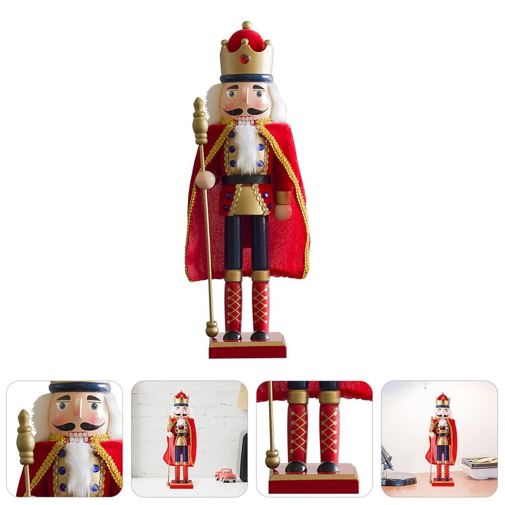 

Chic Wooden Nutcracker Ornament Christmas Decoration Gift for Friends Family Christmas Nutcrackers Ornaments
