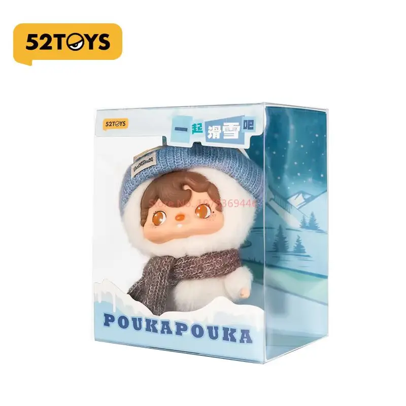 ตุ๊กตาพวงกุญแจ 52TOYS รุ่น Pouka Pouka Snow Baby ตุ๊กตาไวนิลแบบนุ่ม ของเล่นตุ๊กตาพวงกุญแจสำหรับกระเป๋าเป้ ของขวัญ