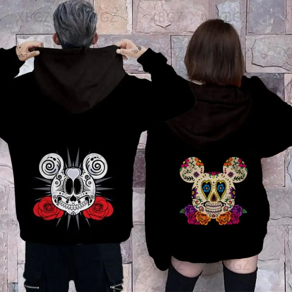 Disney Couple Outfit Children\'s Hoodie Hoodies Men\'s Sweatshirt Fashion Top Woman Mickey Sweatshirts Women Clothing Minnie Mouse