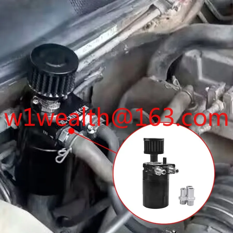 Universal 300ML Oil Collector Kit Aluminum Oil Collector with Air Filter 10MM 12MM 15MM Connector