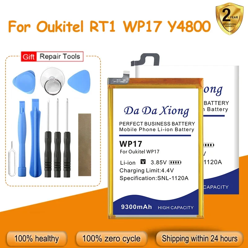 

DaDaXiong High Quality WP17 OukitelRT1 OukitelY4800 Replace Battery For Oukitel RT1 WP17 Y4800 + Free Kit Tools