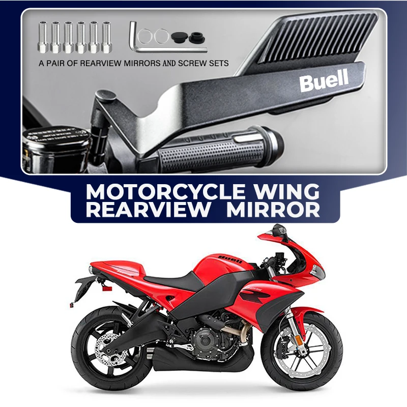 

Противотуманное антибликовое складное зеркало заднего вида для мотоцикла с ветровым крылом для Buell 1125R 1125Cr X1 Xb9r Xb9 Ulysses Xb12x индивидуальный логотип