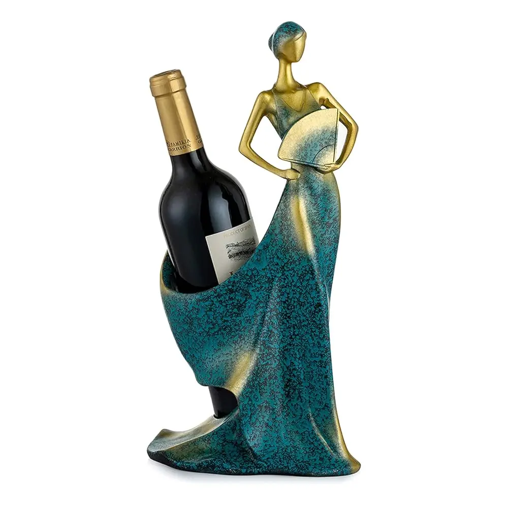 

Wine Bottle Racks Countertop: Wine Ra Freestanding For Single Bottle, Tabletop Wine Holder Dining Table Sculpture Decor For