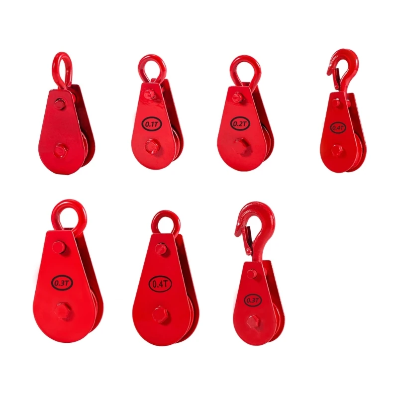 Rustproof Steel Lifting Pulley Block 0.1T to 0.4T Suitable for Cranes Parts Replacement and Hoisting Warehouse Job best sale