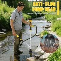 Cordless Stick Water Transfer Pump 40L/Min Portable Electric Water Pump Pool Garden Pond Drainage for Dewalt 20V Battery Pin 4